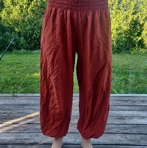 Orange hippie pants